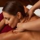 Beauty salon customer getting trigger point massage